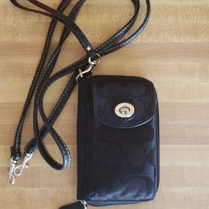 Coach Fabric Crossbody Wallet / Wristlet NWOT